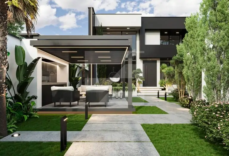 حیاط سازی مدرن