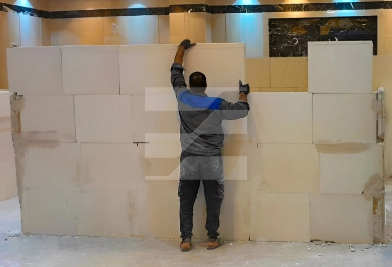 دیوار پیش ساخته گچی