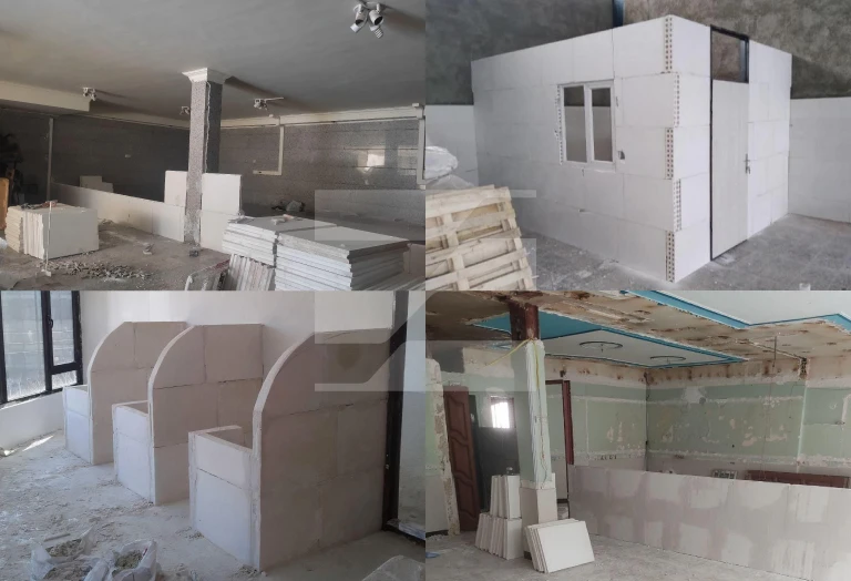 کاربرد دیوار پیش ساخته گچی
